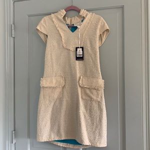 Sail to Sable cream tweed dress